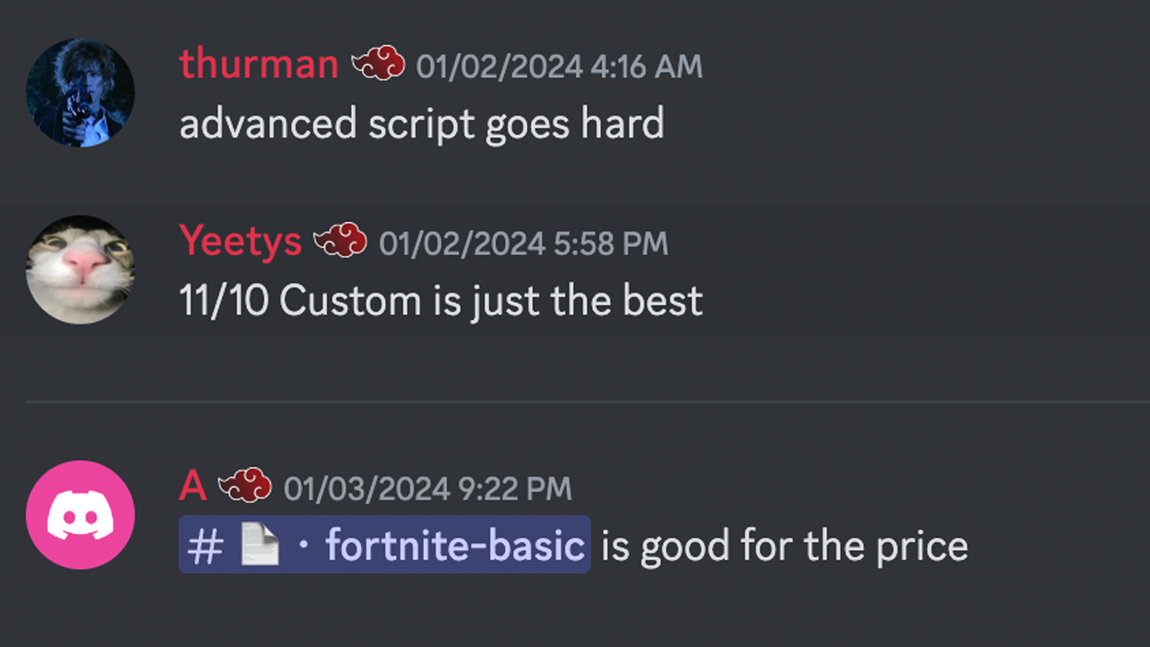 Reviews and vouches from previous Peeps Aims Customers about their Fortnite Zen Script